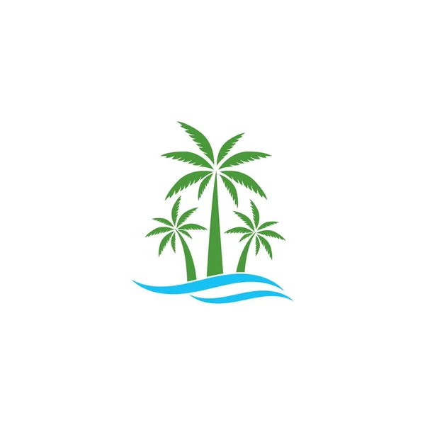 Sommer Reise Logo Konzept Vektor Ikone Vorlage Design — Stockvektor