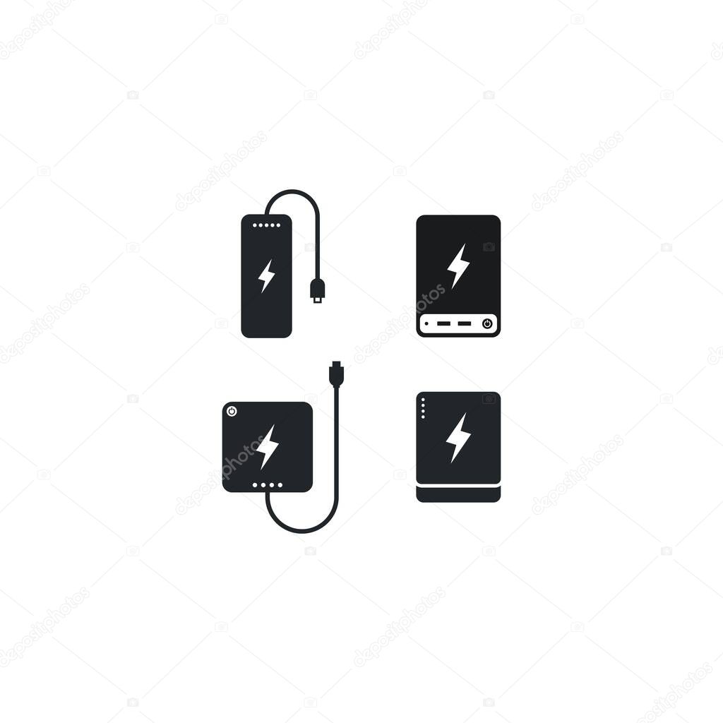 electrical Powerbank vector icon concept design 
