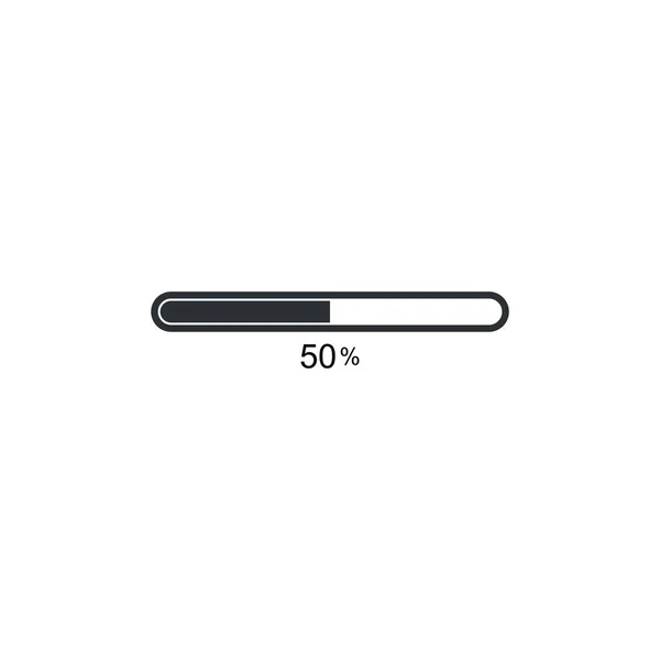 Loading Bar Symbol Logo Vorlage Design — Stockvektor