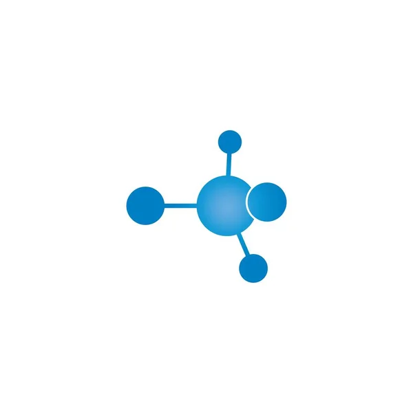 Molecule Logo Vector Icono Ilustración Diseño — Vector de stock