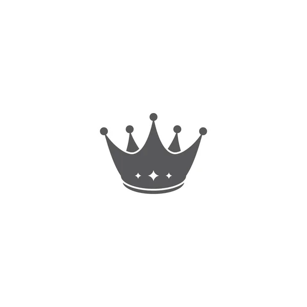 Crown Logo Şablonu Vektör Çizimi — Stok Vektör