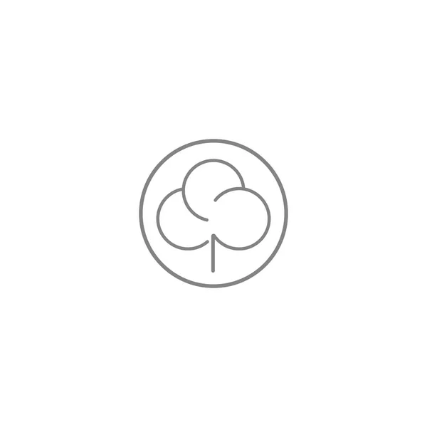 Bomull Logotyp Vektor Ikon Mall Design — Stock vektor