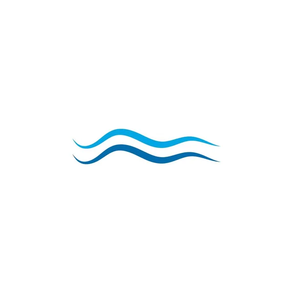 Πρότυπο Λογότυπου Κυμάτων Νερού Σχεδιασμός Εικονογράφησης Διανύσματος Εικονιδίου — Διανυσματικό Αρχείο