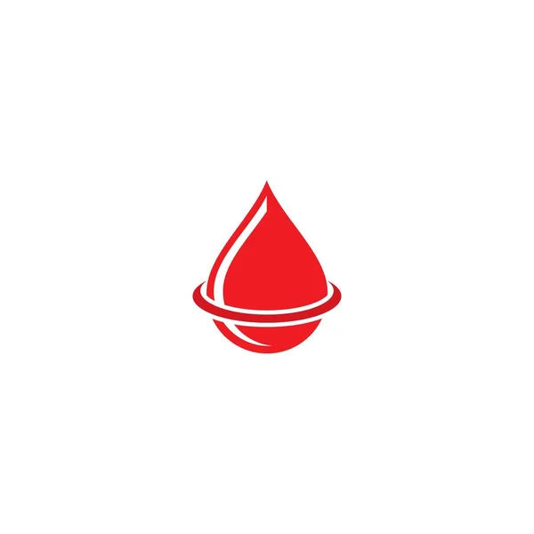 Blood Logo Vector Icon Illustration Design — Stock Vector