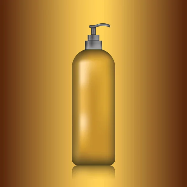El dispensador de tubos está diseñado para productos cosméticos (champú, jabón líquido, acondicionador o crema). Ilustración vectorial . — Archivo Imágenes Vectoriales