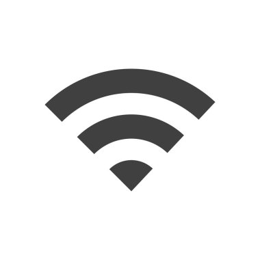 Wi-fi pictogram geïsoleerd op een witte achtergrond. vectorillustratie