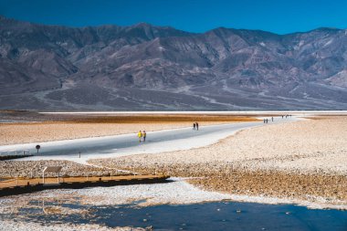  Badwater Basin and Badwater Pool in Death Valley National Park clipart
