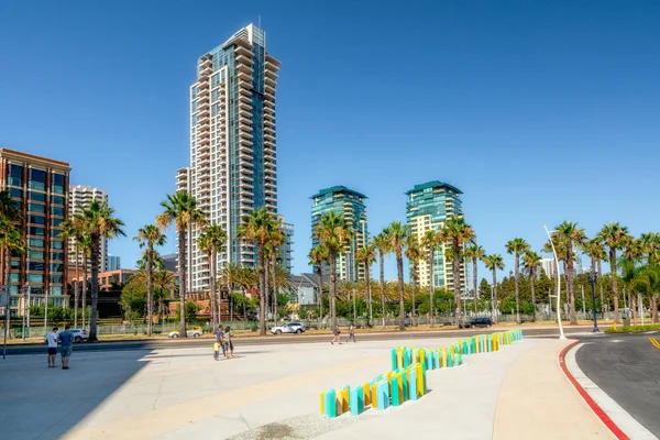 San Diego California Usa August 2019 Tall Modern Residential Buildings — Stock Photo, Image