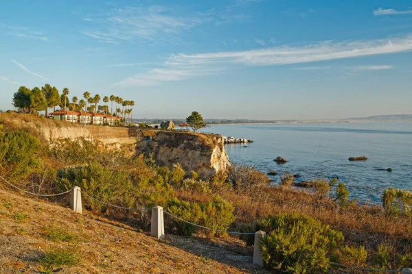 Pismo Beach Cliffs Shore Cliffs Hotel Pôr Sol California Coastline — Fotografia de Stock