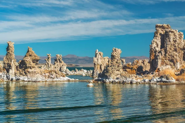 Mono Λεκάνη Φθινοπωρινά Χρώματα Mono Lake Tufa State Natural Reserve — Φωτογραφία Αρχείου