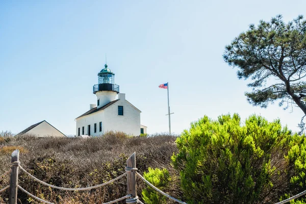 Old Point Loma Lighthouse Historic Lighthouse Cabrillo National Monument San — Stock Photo, Image