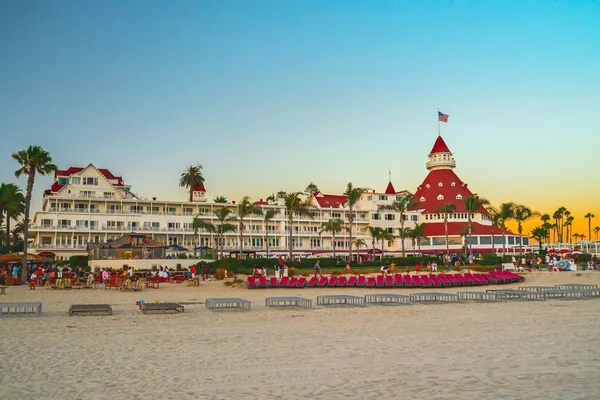 San Diego Kalifornien Usa Augusti 2019 Historisk Semesterort Coronado Victorian — Stockfoto