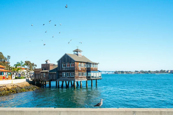 San Diego Californië Usa Augustus 2019 San Diego Pier Cafe — Stockfoto