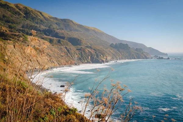 Kayalıklar Pasifik Okyanusu Monterey County Pasifik Sahili Kaliforniya — Stok fotoğraf