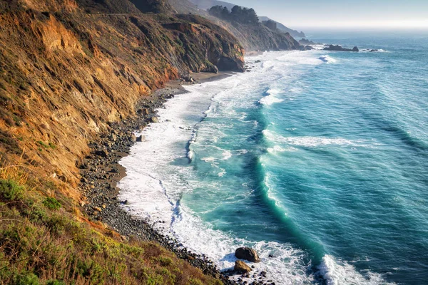 Big Sur Californische Kust Landschappelijk Uitzicht Kliffen Oceaan California State — Stockfoto