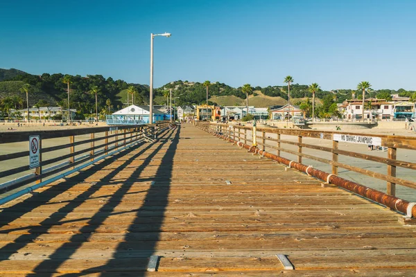Avila Beach California Estados Unidos Febrero 2020 Pintoresco Muelle Madera — Foto de Stock