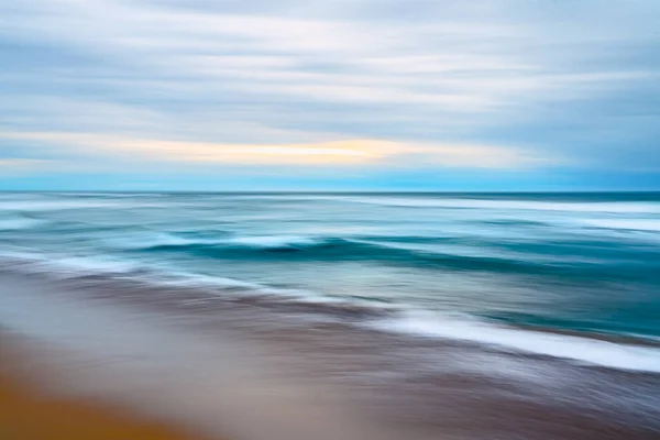 Abstraktní Mořský Plášť Tropická Pláž Západ Slunce — Stock fotografie