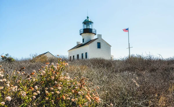 Old Point Loma Lighthouse Historic Lighthouse Cabrillo National Monument San — Stock Photo, Image