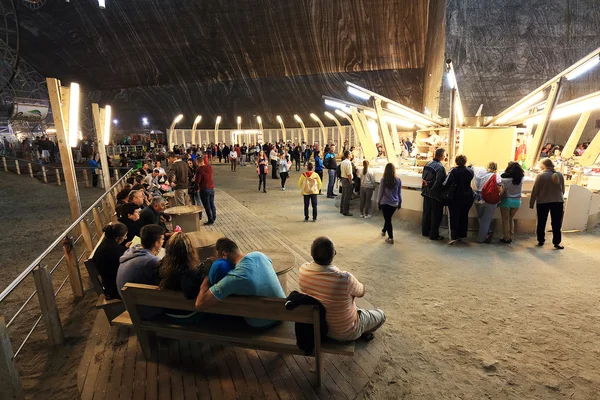 Inner View Turda Salt Mine Wellknown Landmark Transylvania Romania Europe — Stock Photo, Image