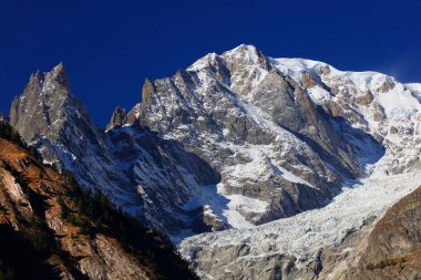 Mont Blanc (4810 metre) Haute Savoie, Fransa, Avrupa