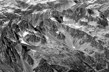 Haute Savoie 'deki Alp manzarası, Fransa, Avrupa