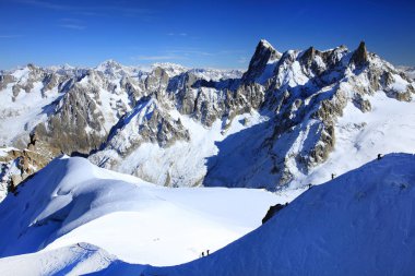 Haute Savoie, Fransa, Avrupa'nın tırmanma alpinists
