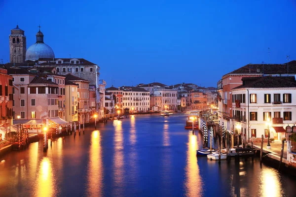 Venise Soleil Italie Vue Panoramique Panoramique Sur Grand Canal Coucher — Photo