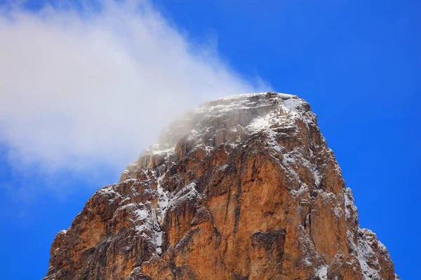 Grupa Sassolungo Południowego Tyrolu Dolomity Włochy Europa — Zdjęcie stockowe