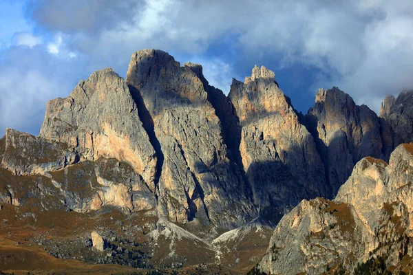 Senhösten Landskap Dolomiterna Italien Europa — Stockfoto