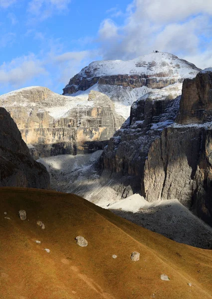 Höst Ljus Dolomiterna Italien Europa — Stockfoto