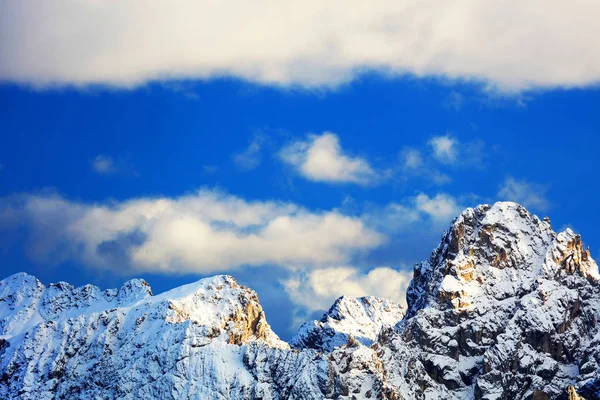 Marmolada Und Vernel Gipfel Sonnenuntergang Delmiten Italien — Stockfoto