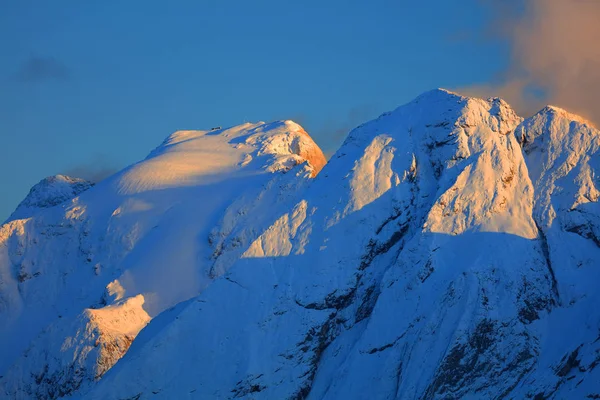 Marmolada Und Vernel Gipfel Sonnenuntergang Delmiten Italien — Stockfoto