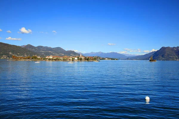 Vista Panorámica Del Lago Mayor Italia Europa —  Fotos de Stock