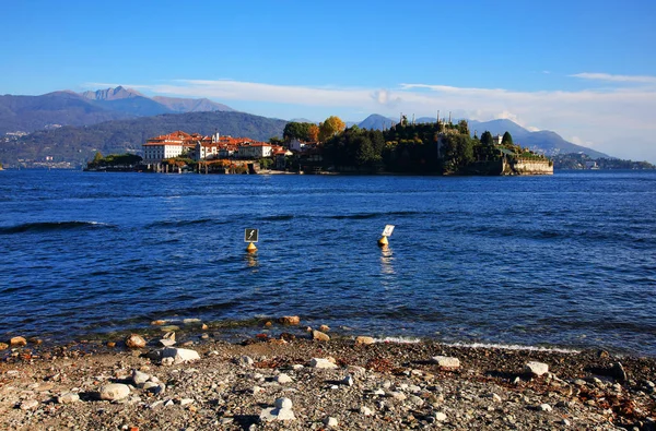 Paisaje Verano Stresa Resort Lago Mayor Italia Europa — Foto de Stock