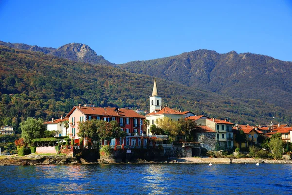 Vista Panorâmica Lago Maggiore Itália Europa — Fotografia de Stock