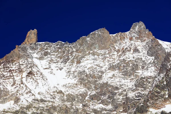 Mont Blanc 4810M Seen Courmayeur European Alps — Stock Photo, Image