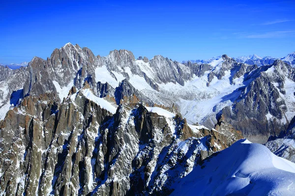 Kış Haute Savoie Fransa Avrupa Nın Dağ Manzarası — Stok fotoğraf
