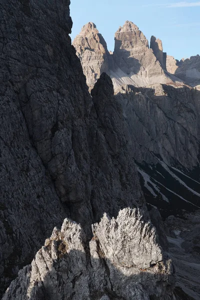 Jesienny Krajobraz Cadini Misurina Dolomity Włochy Europa — Zdjęcie stockowe