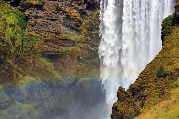 Skogafoss Wasserfall Island Europa — Stockfoto