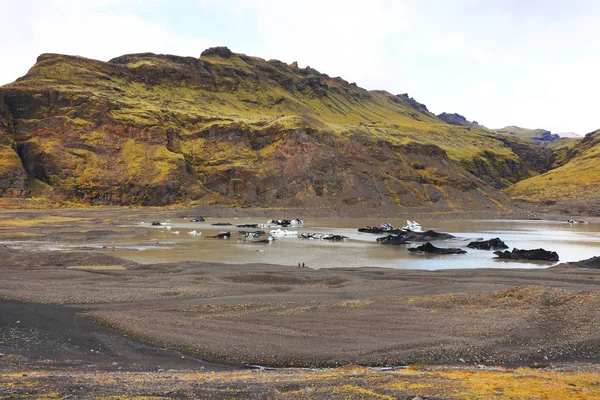 Krajobraz Lodowca Svinafellsjokull Parku Naturalnym Skaftafell Islandia Europa — Zdjęcie stockowe