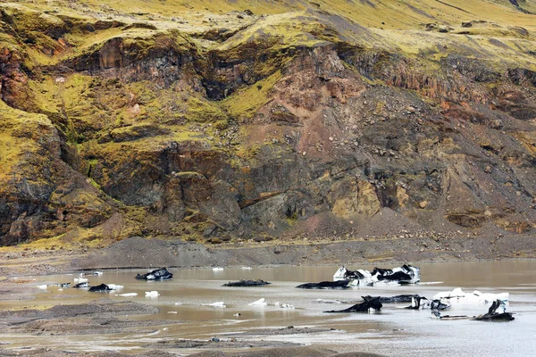 Svinafellsjokull Glacier Landscape Skaftafell Natural Park Iceland Europe — Stock Photo, Image