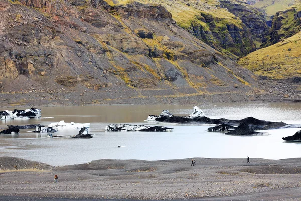 Ледниковый Пейзаж Svinafellsjokull Природном Парке Скафтафель Исландия Европа — стоковое фото