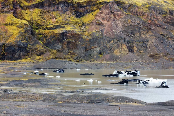 Svinafellsjokull Glacier Landscape Skaftafell Natural Park Iceland Europe — Stock Photo, Image