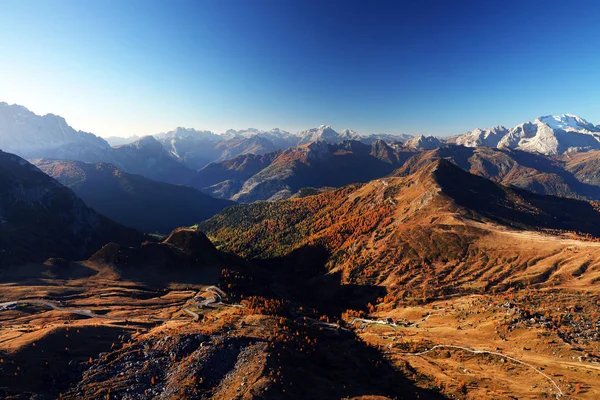 Podzimní Krajina Dolomitech Itálie Evropa — Stock fotografie