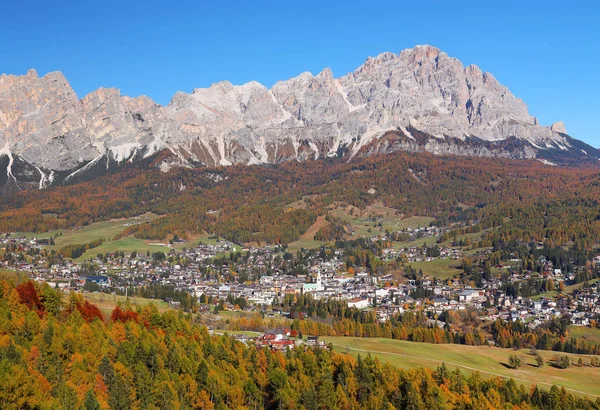 Dolomitlerdeki Cortina Ampezzo Güney Tyrol Talya Avrupa — Stok fotoğraf