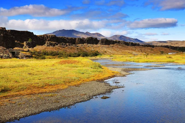 Τοπίο Του Εθνικού Πάρκου Pingvellir Ισλανδία Ευρώπη — Φωτογραφία Αρχείου