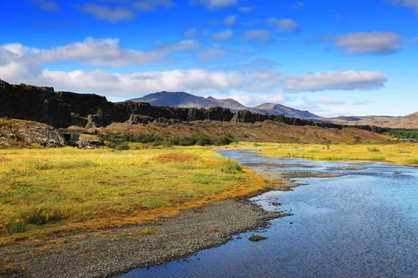 Τοπίο Του Εθνικού Πάρκου Pingvellir Ισλανδία Ευρώπη — Φωτογραφία Αρχείου