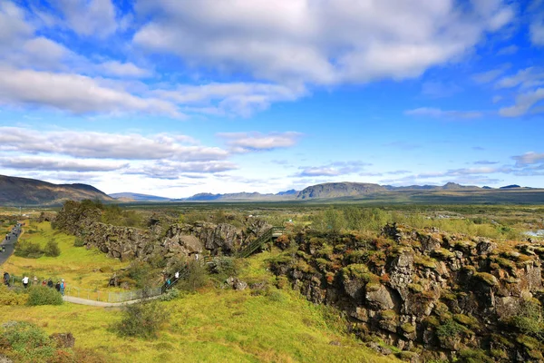 Τοπίο Του Εθνικού Πάρκου Pingvellir Ισλανδία Ευρώπη — Φωτογραφία Αρχείου