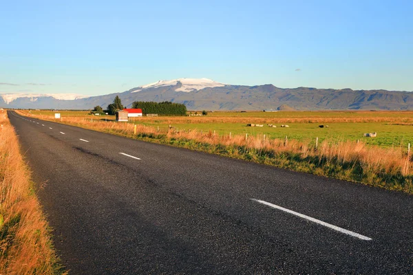 Route Ring Road Hringvegur Carretera Nacional Que Recorre Isla Conecta — Foto de Stock