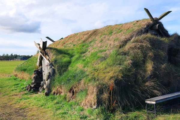 Starověký Tradiční Rajón Dům Islandu Evropa — Stock fotografie